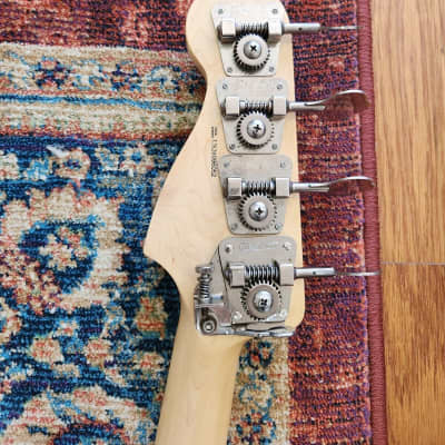 Fender American Precision bass neck Warmoth body EMG Music Man Hipshot tuners Gotoh bridge Gator case image 5