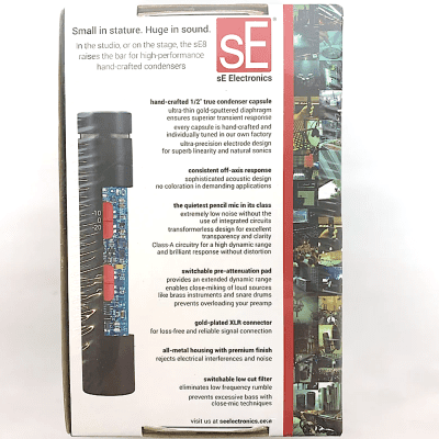sE Electronics sE8 Small-Diaphragm Condenser Pencil Microphone image 6