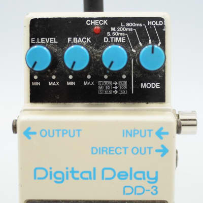 Boss DD-3 Digital Delay Long Chip 1988 Made in Japan Blue | Reverb