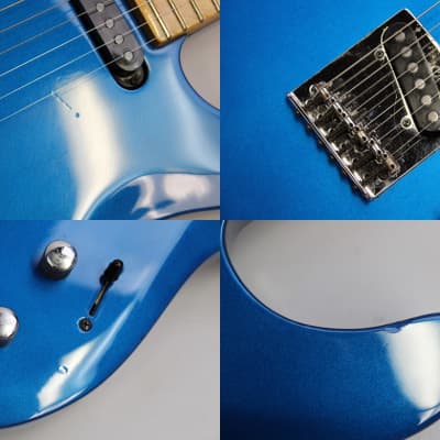 Vintage 1989 Peavey Generation Series Standard Tele-Style Electric Guitar, Blue image 8