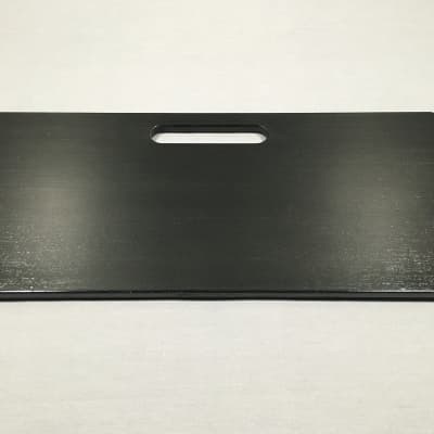 MadPedalBoards - Flat 8.75" x 19 7/8"  Pedalboard \ Black - Poly with hook and loop tape image 5
