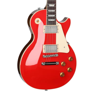 Gibson Les Paul Standard 50s Custom Color Electric Guitar, Plain Top (with Case), Cardinal Red image 1