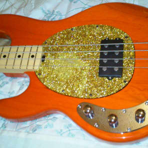 Spring Time!!!  Ernie Ball     STING RAY     discontinued color RED /Orange FUNK MACHINE!! image 13