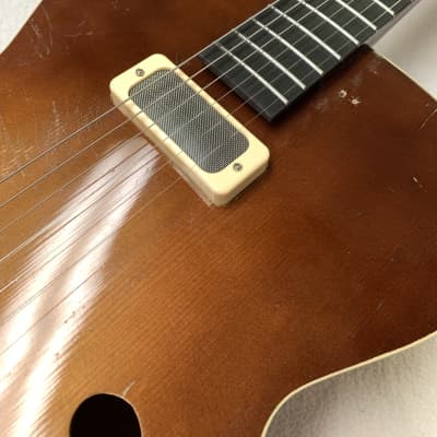 Kay Dynamic 1950s Spruce Archtop Professional Rebuild Handwound Silverfoil Beautiful And Easy Player image 9