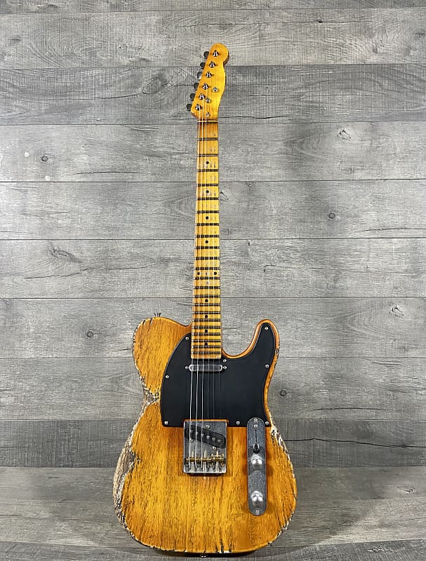 Custom Build Telecaster Blackguard 2024 Butterscotch Reverb   Gf2pumy8n7nz13wddqvj 