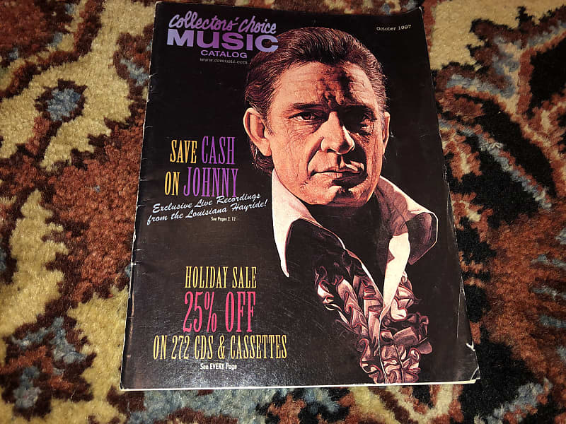 Collector's Music Choice Music Catalog Johnny Cash on the Reverb