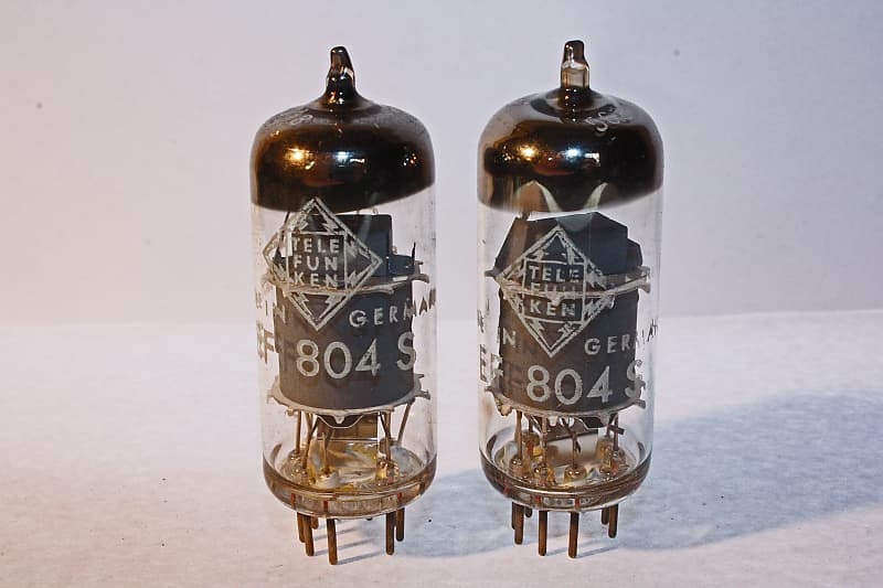 2 X Telefunken EF804s Tube for V76 , V72 Mic. Preamp