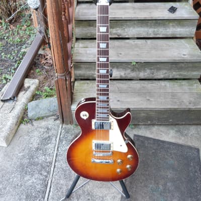 Gamma Single cutaway style guitar Japan 1970's 1970's cherry sunburst image 1