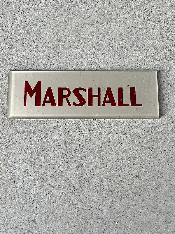 Marshall Amp Logo 1966 reissue Silver Reverb