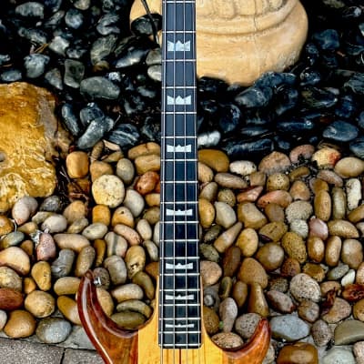 Kramer DMZ 6000B Bass 1980 - an absolute stunning Figured Walnut/Maple example that's just fiiiiine ! image 7