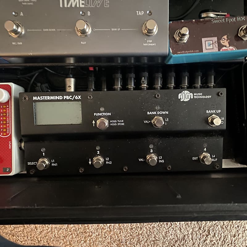 RJM PBC 6X Pedalboard / MIDI Switcher 2021 Black Reverb