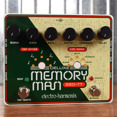 Electro-Harmonix EHX Deluxe Memory Man 550-TT Delay Guitar Effect Pedal image 3