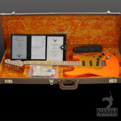 2018 Fender NAMM Display Masterbuilt Road Cone Glow On Stage  NOS Stratocaster  D Galuszka  BrandNew image 19