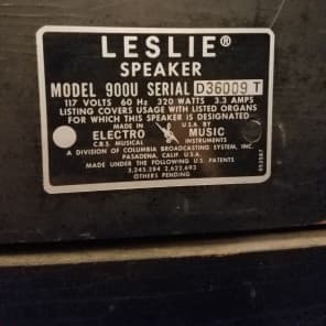 Leslie 900U w/Original Pre-Amp Pedal image 8