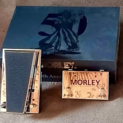 Morley 50th Anniversary Limited Edition Mini Power Wah & ABY Switch Bundle 2020s Chrome for sale