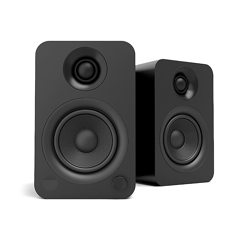 Kanto YU Powered Bookshelf Speakers Black Reverb