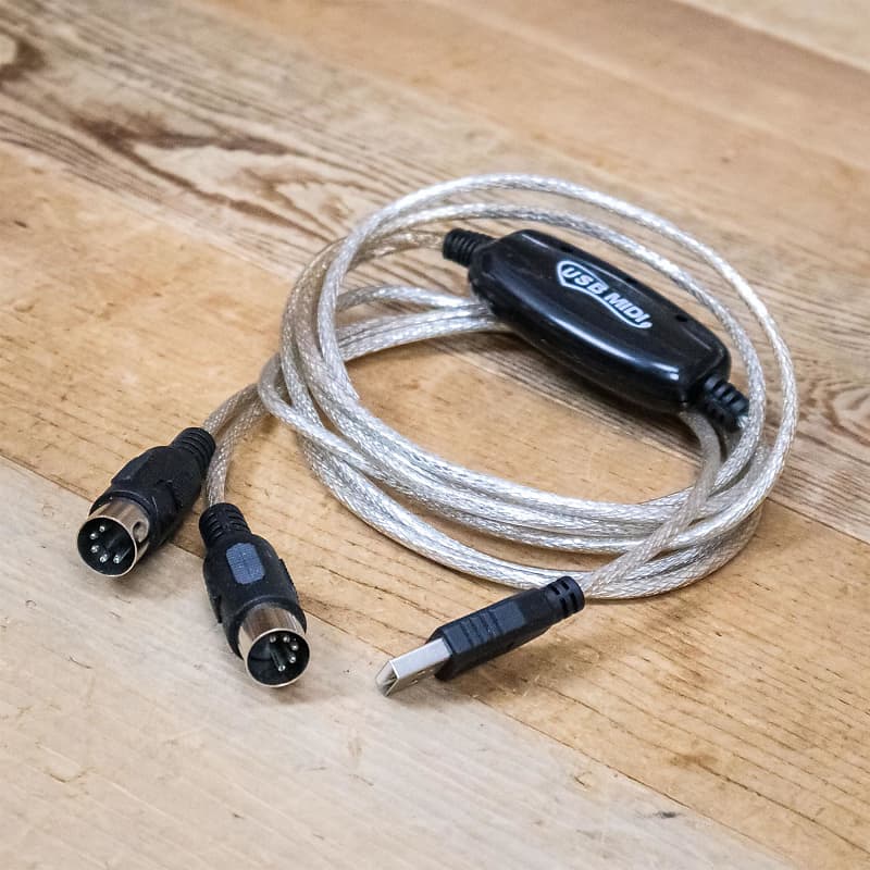 USB to Dual MIDI Interface Cable Reverb