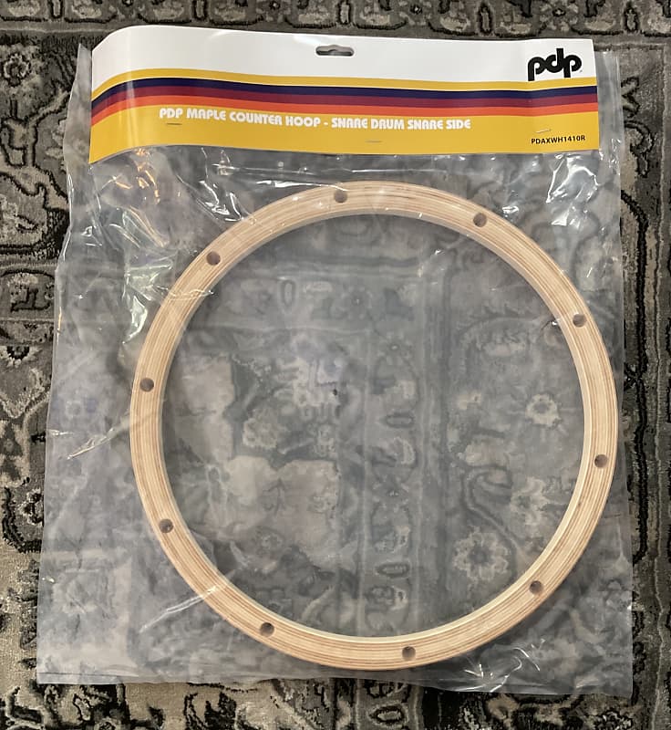 PDP Maple Counter Hoop - Snare Drum Snare Side PDAXWH1410R image 1