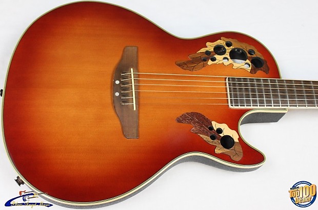 Ovation Celebrity Viper CV 68 Acoustic Electric Guitar w OHSC Sunburst 31679