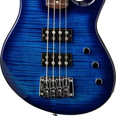 PRS SE Kingfisher 4-String Bass Guitar, Blue Wrap Around Burst w/ Gig Bag image 2