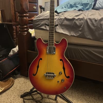 Ventura EB Hollowbody Bass Guitar 70’s for sale