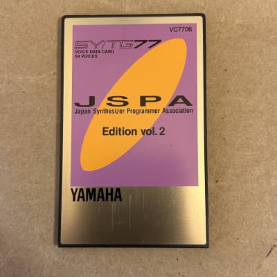 Yamaha VC7706 JSPA Japan Synthesizer Programmer Association Edition Vol. 2 Voice Data Card 1990 image 2