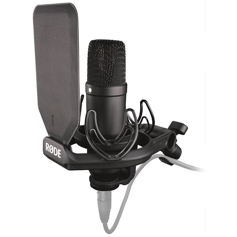 Rode NT1 Kit - Cardioid Condenser Microphone with Pop Shield and Rycote Shock Mount image 1
