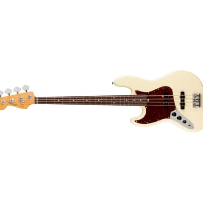 Fender American Professional II Jazz Bass LH - Olympic White w/ Rosewood FB image 4