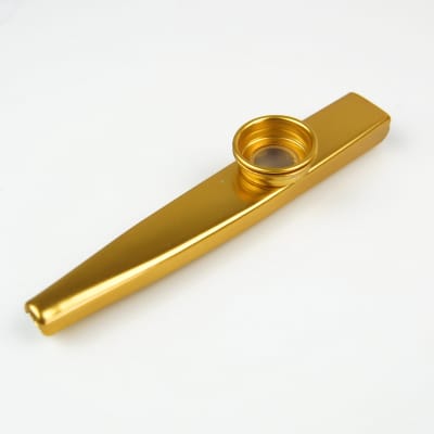 Metal Kazoo Flute Diaphragm Mouth Harmonica wind Instrument ,Gold plated