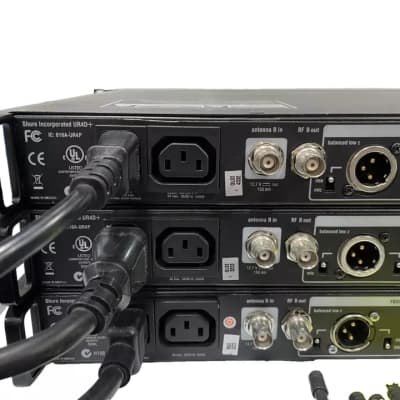 Shure UR4D+ Dual H4 Wireless Receiver W/(2)UR2 Handheld Transmitters #2418 (One) image 24