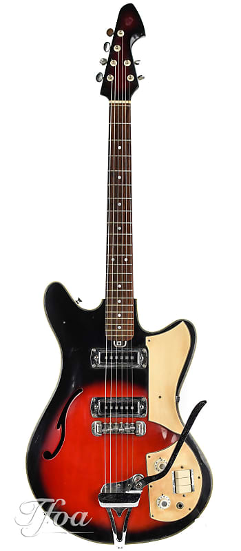 Teisco E-200 サンバースト Vintage Teisco Del Rey EB-200 Electric Bass Guitar Sunburst