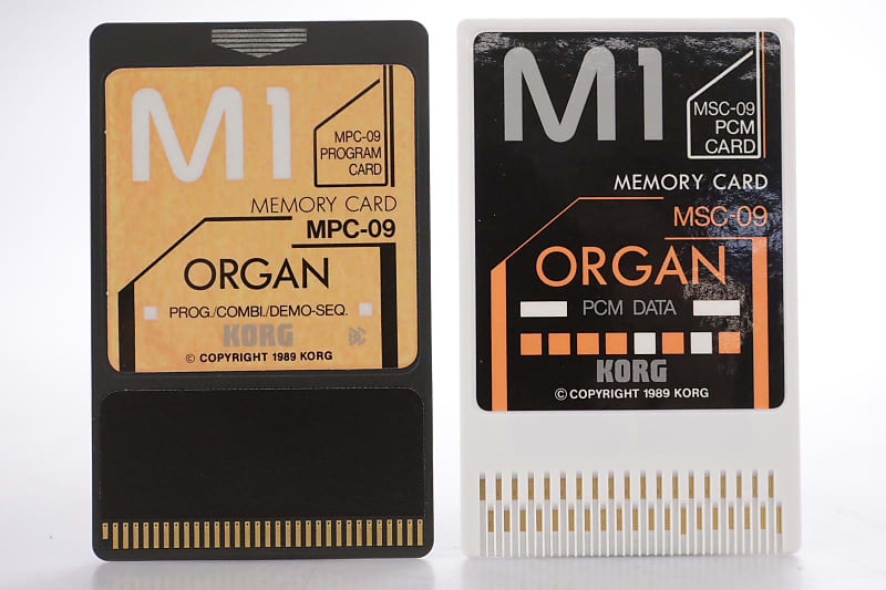 Korg MSC-9S / MSC-09 Organ PCM Data Cards for Korg M1 #44172