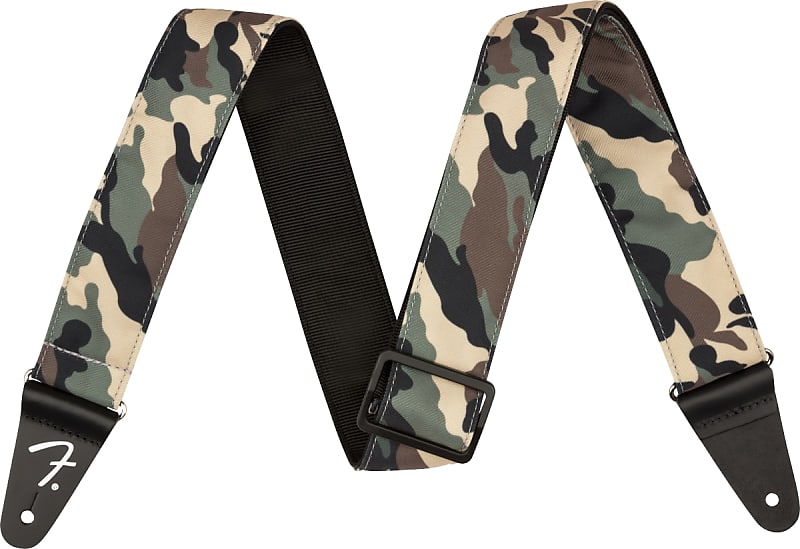 Fender Camo Guitar Strap in a Woodland Camp Pattern 2 Inches Wide #0990638076 image 1