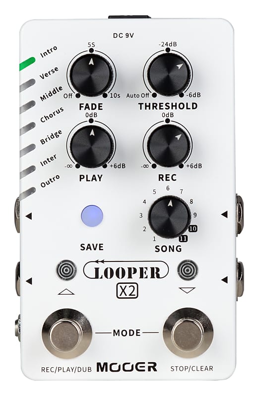 MOOER Looper X2 - Stereo Looper Pedal Bild 1