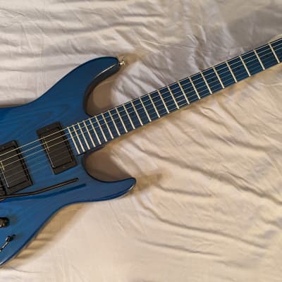 1990 Fernandes Revolver FR-75 - Transparent Blue - Made in
