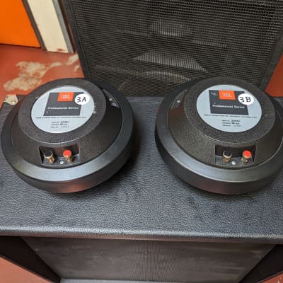 Matched Pair #3 - JBL 2445J 150 Watt 2" Throat High Frequency Horn Drivers - Look And Sound Great! image 1