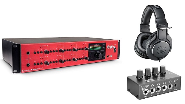Focusrite clarett headphone amp store