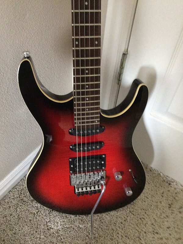 ギター washburn RX25 fwsb Washburn RX-25 With Floyd Rose 2010 - Flame Black Sunburst