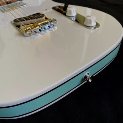 Revelator Guitars - Retrosonic Deluxe - Olympic White & Foam Green image 21