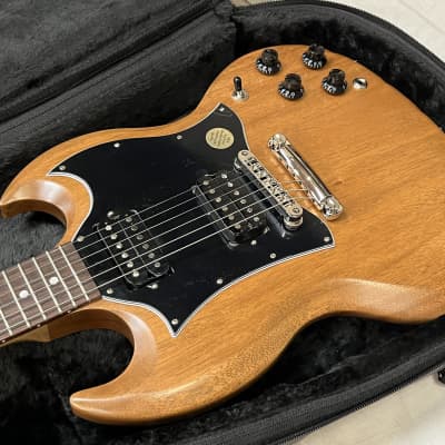 Gibson SG Standard Tribute 2022 - Natural Walnut Satin New Unplayed Auth Dealer 6lbs7oz #181 image 6