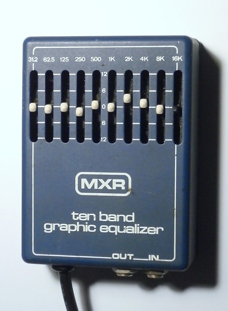 Early 80's MXR USA Model 108 10-Band Graphic Equalizer Pedal