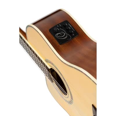 Ortega Family Series Pro Full Size Guitar Solid Spruce/ Mahogany Natural - RCE141NT-L, Left-handed image 11