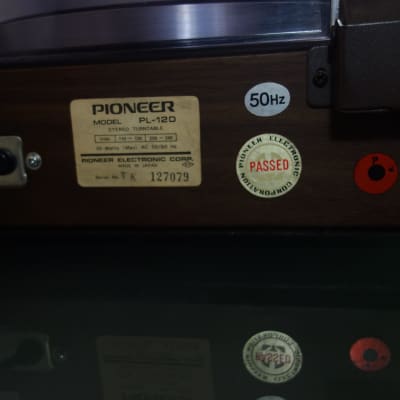 PIONEER PL-12D Stereo Turntable Belt Drive - platine vinyle manuelle révisée - Japan 1972 image 10