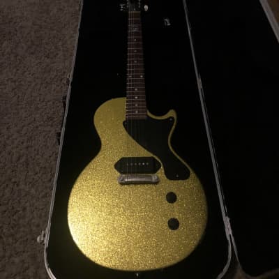 Gibson Les Paul Junior gold sparkle refinish image 1