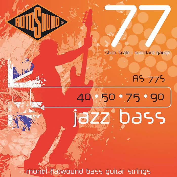 Rotosound RS77S Monel Flatwound Short-Scale Bass Strings 40 50 75 90 image 1