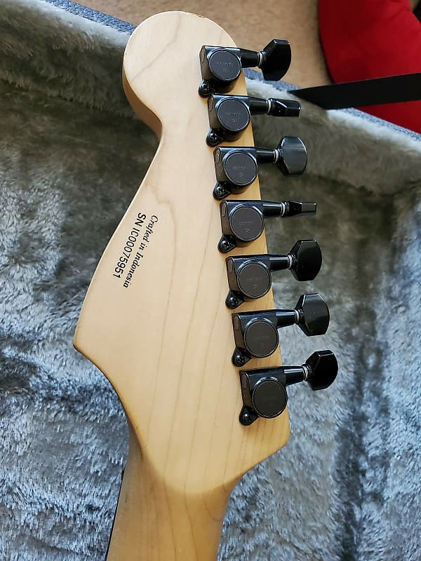 RARE Fender Squier Double Fat Stratocaster VII 7-string | Reverb