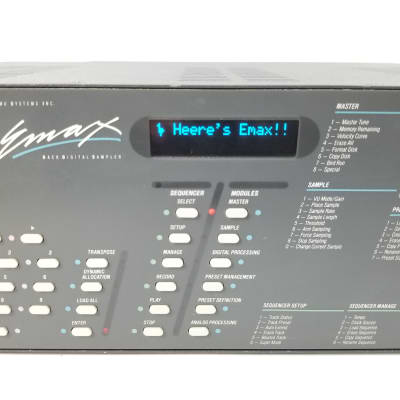 E-MU Emax Rack - 12-Bit  Sampler - Analog Filters, OLED Display, SCSI, New Power Supply -  Excellent image 1