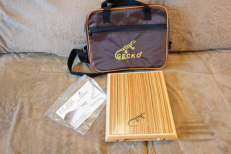 GECKO Portable Travel Cajon Laptop Drum Reverb