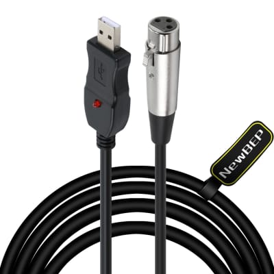  YESPURE USB Microphone Cable,USB Male to XLR Female Mic 3 Pin  Link Converter Cable Studio Audio Cable Connector Cords Adapter for  Instruments Recording Karaoke Singing or Microphones(10FT/3M) : Musical  Instruments