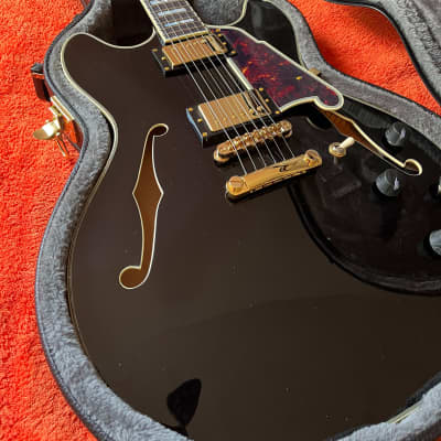 D'Angelico Excel EX-DC Semi-Hollow with Stop-Bar Tailpiece 2010 - Present - Black image 1